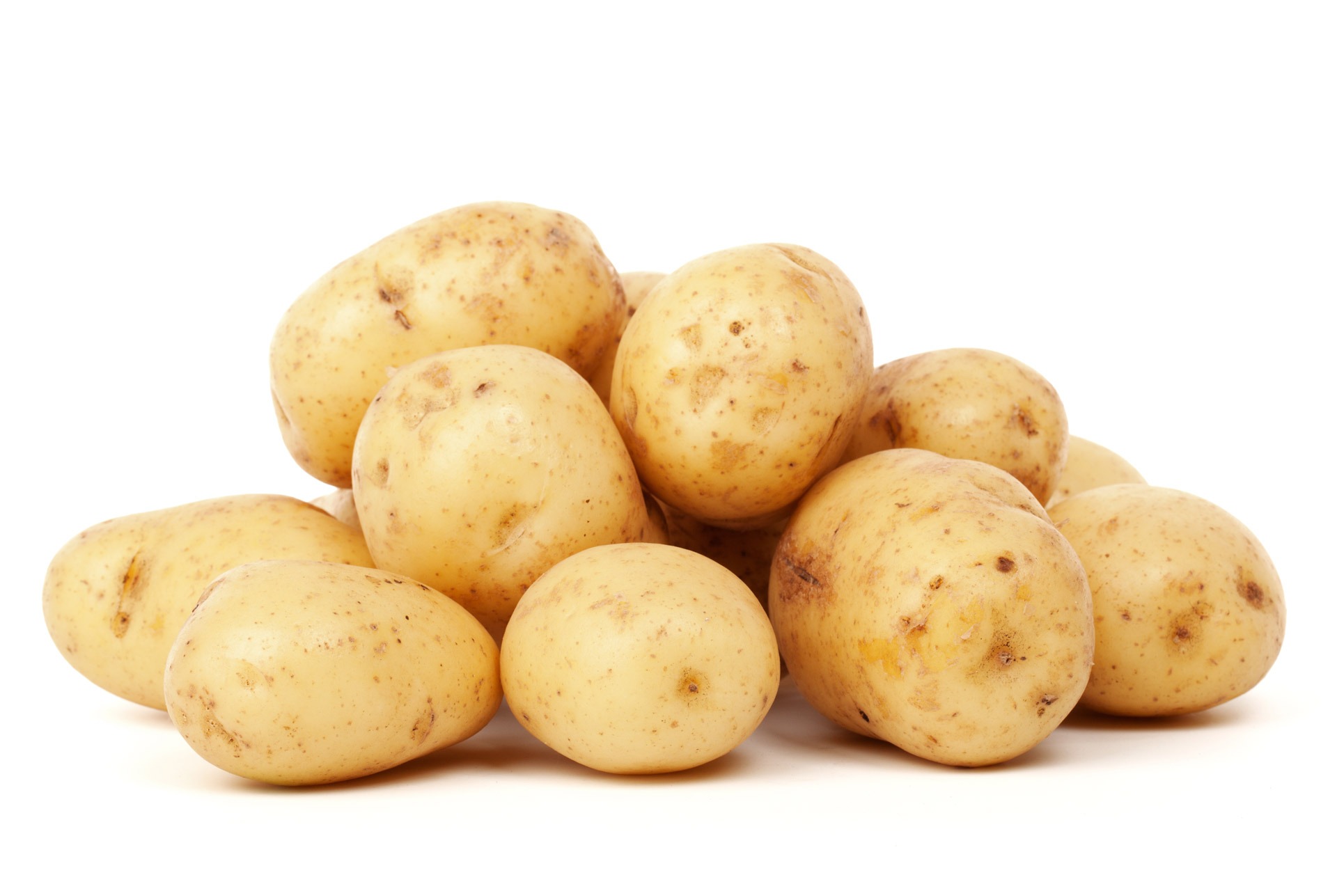 a pile of potatoes